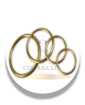 Hollow Brass Rings pack of 50